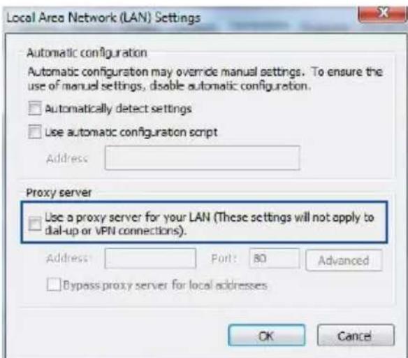ASUS TUF Gaming TUFAX6000 - désactivez le serveur proxy si celui-ci est activé. - 2