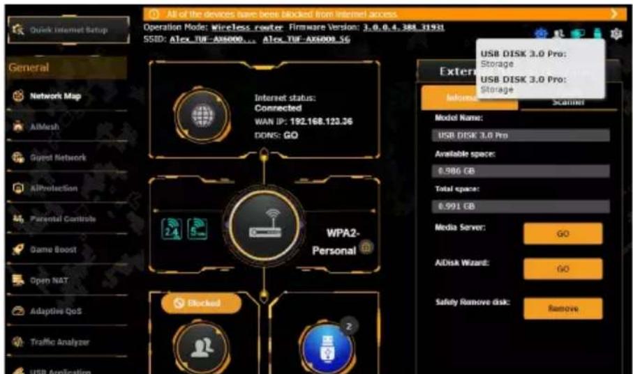 ASUS TUF Gaming TUFAX6000 - Pour éjecter un disque USB en toute sécurité : - 1