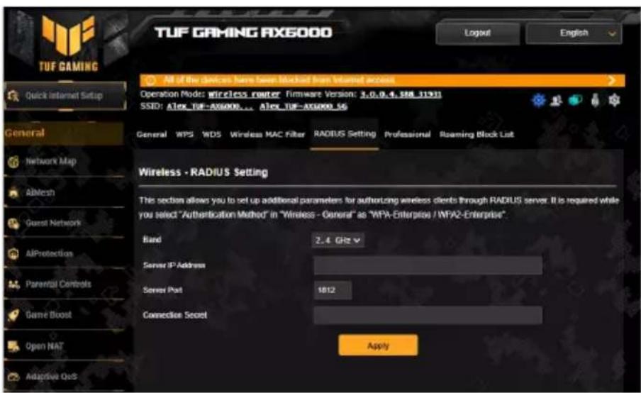 ASUS TUF Gaming TUFAX6000 - Service RADIUS - 1