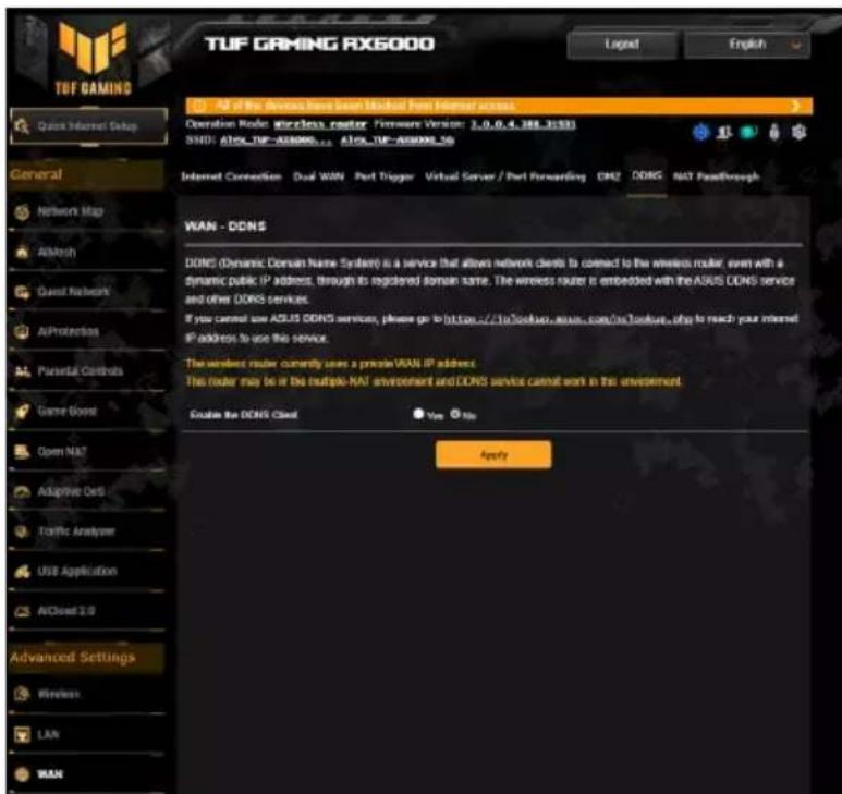 ASUS TUF Gaming TUFAX6000 - Service DDNS - 1