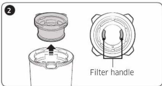 SAMSUNG VS15T7032R5 - Emptying and cleaning the dustbin - 2