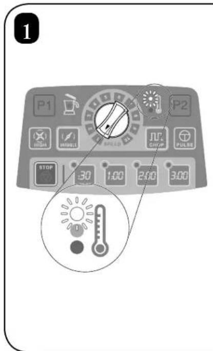 HAMILTON BEACH Expeditor HBF1100 - Motor Cooling Steps Étapes de refroidissement du moteur Pasos para Enfriar el Motor - 2