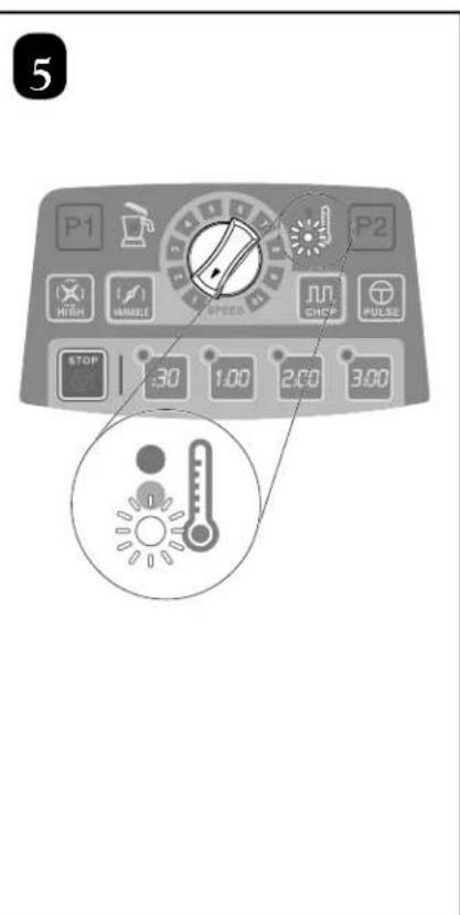 HAMILTON BEACH Expeditor HBF1100S - Motor Cooling Steps Étapes de refroidissement du moteur Pasos para Enfriar el Motor - 6