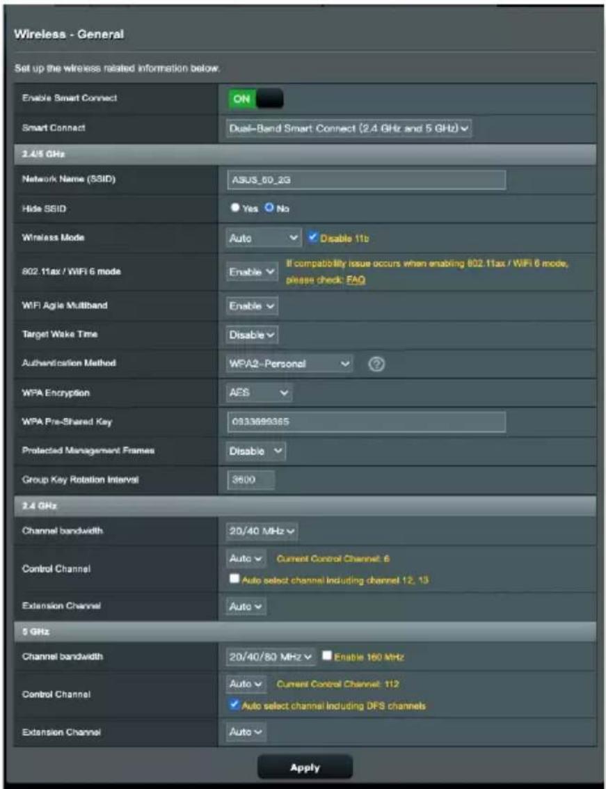 ASUS RTAX59U - Configurer smart connect - 1