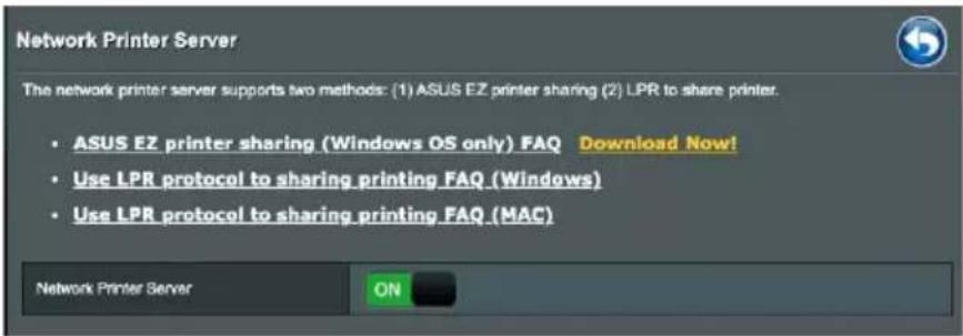 ASUS RTAX59U - Pour partager une imprimante avec EZ printer : - 1