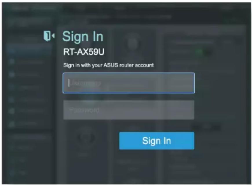 ASUS RTAX59U - Pour vous connecter à l'interface de gestion : - 1