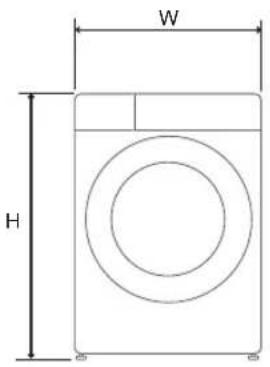 LG F4R5VYG0W - Dimensions (mm) - 1