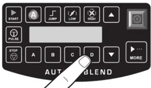 START A JUMP ( )LOW HIGH PULSE STOP A B C D MORE AUTY BLEND