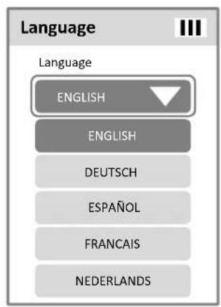 Language Language ENGLISH ENGLISH DEUTSCH ESPAÑOL FRANCAIS NEDERLANDS