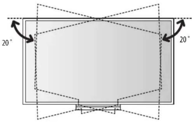 20° 20°