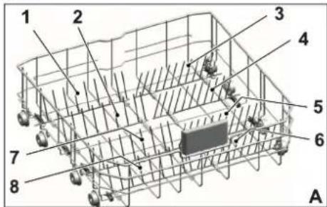 VIKING FDWU324 - COLLAPSIBLE LOWER BASKET TINES - 1