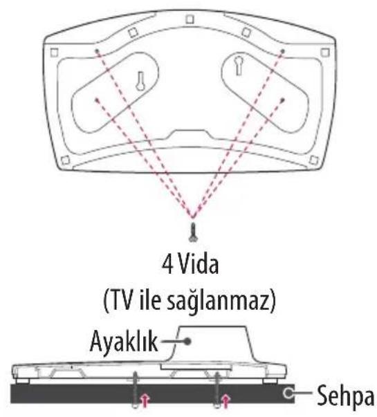 LG AMST21BB - TV'nin Bir Sehpaya Bağlanması - 1