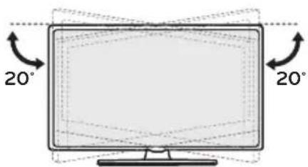 LG AMST21BB - Ajuste del ángulo de la TV según la perspectiva - 1