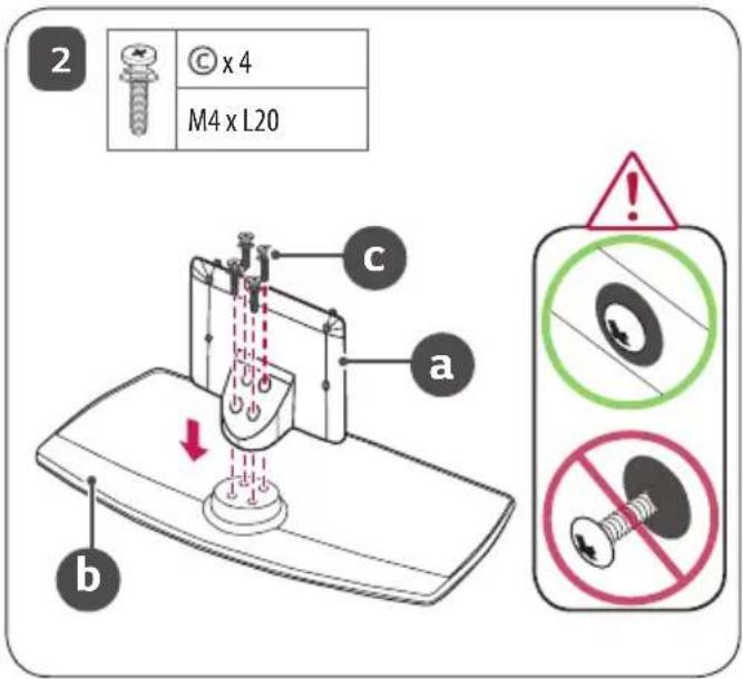 LG AMST21BB - Comment assembler le support - 11