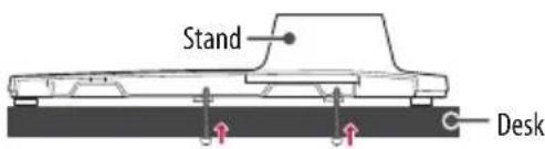 LG AMST21BB - Attaching the TV to a Desk - 2
