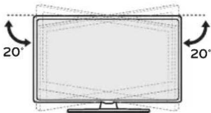 LG AMST21BB - Adjusting the Angle of the TV to suit view - 1