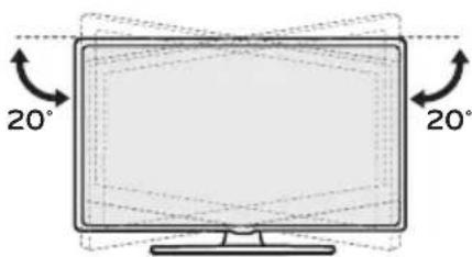 LG AMST21BB - Einstellen des Fernsehers für einen optimalen Blickwinkel - 1