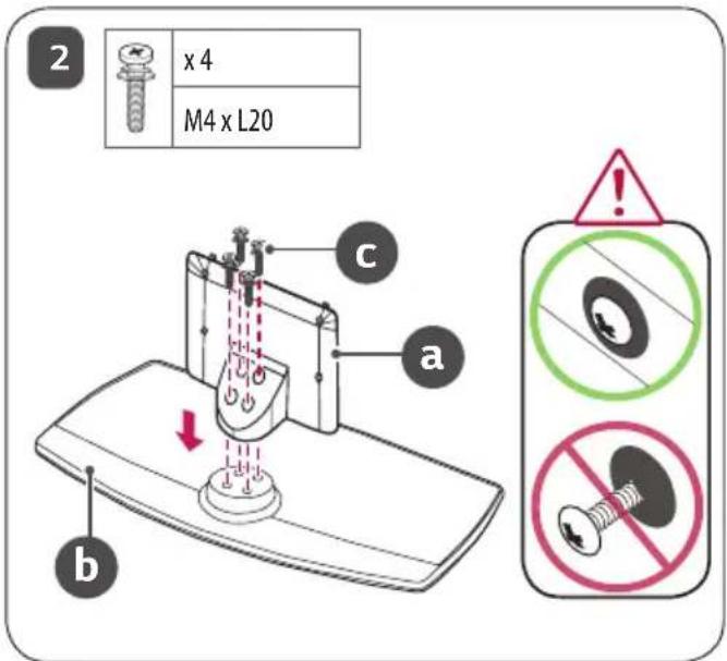 LG AMST21BB - How to Assemble the Stand - 4