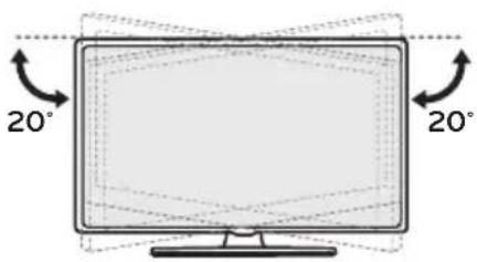 LG AMST21BB - Regolazione dell'angolazione del televisore per una migliore visione - 1
