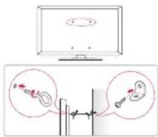 LG AMST21BB - Securing the TV to a Wall - 1
