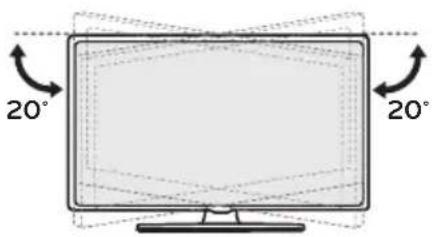 LG AMST21BB - Регулювання кута телевізора для зручного перегляду - 1
