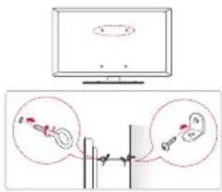 LG AMST21BB - Sicherung des TV-Gerätes an einer Wand - 1