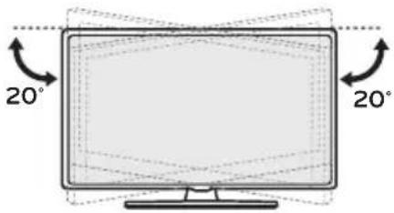 LG AMST21BB - Ajustement de l'angle de la TV afin de trouver le meilleur angle de vue - 1