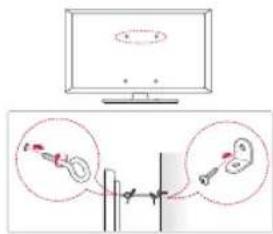 LG AMST21BC - Securing the TV to a Wall - 1