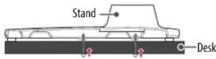 LG AMST21BC - Attaching the TV to a Desk - 2