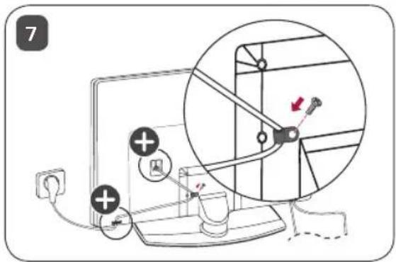 LG AMST21BC - Comment assembler le support - 55