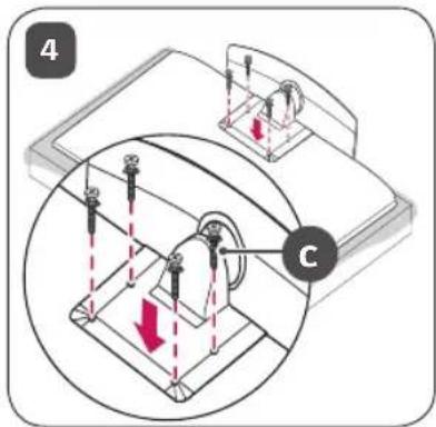 LG AMST21BC - Comment assembler le support - 36