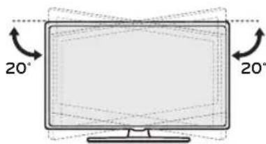 LG AMST21BC - Регулировка угла обзора телевизора - 1