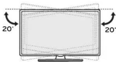 LG AMST21BC - Réglage de l'angle du téléviseur afin d'optimiser le visionnement - 1