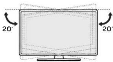 LG AMST21BC - Adjusting the Angle of the TV to suit view - 1