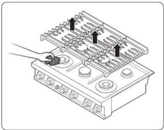 Dacor DTT36T960GS - Nettoyage de la surface de la cuisinière - 1