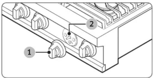 Dacor DTT36T960GS - Control knobs - 1