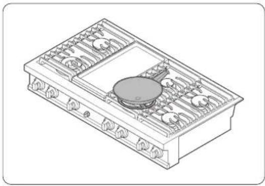Dacor DTT48T963GS - Anillo para wok - 1