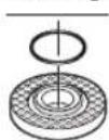 BOSCH GWS 18V10 P Professional - Mounting flange for grinding spindle M 14: - 1