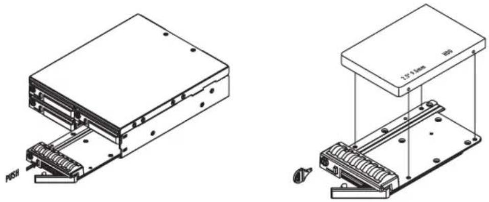 Icy Box Carrier IB2222SSK - Indication et LED - 1