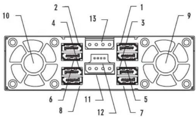 Icy Box Carrier IB2222SSK - В. Подключение SATA кабеля - 1