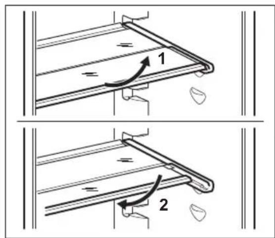 AEG NSC8M181DS - Positionnement des étagères de porte - 2