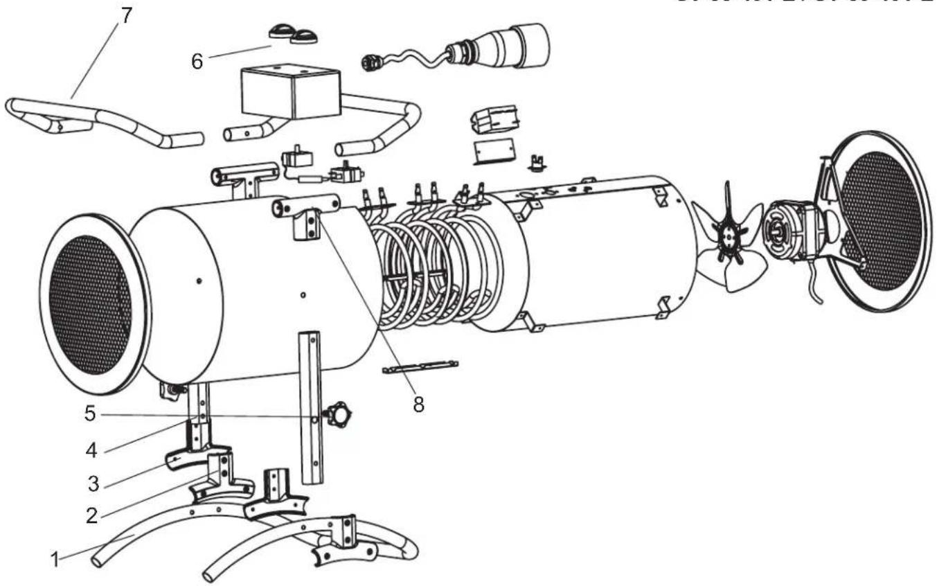 STANLEY STN2000R - Explosionsdarstellung - 1