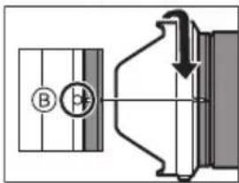 PANASONIC SE2470E - ■ Entfernen einer Gegenlichtblende - 2