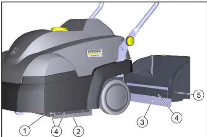 Kärcher CVS 651 Bp - Sostituzione/regolazione dei listelli di tenuta - 1