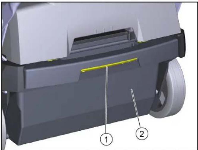 Kärcher CVS 651 Bp - Esvaziar o depósito de detritos - 1