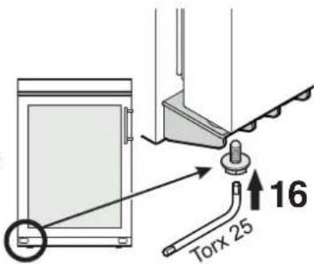 LIEBHERR WKB 1802 - Inversion du sens d'ouverture de la porte - 8