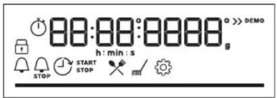88:00:00008 h : min : s STOP START STOP > > DEMO mi