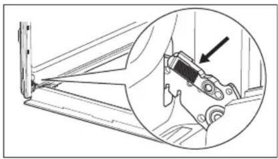 ELECTROLUX EOD4P57H - How to remove and install: Door - 1