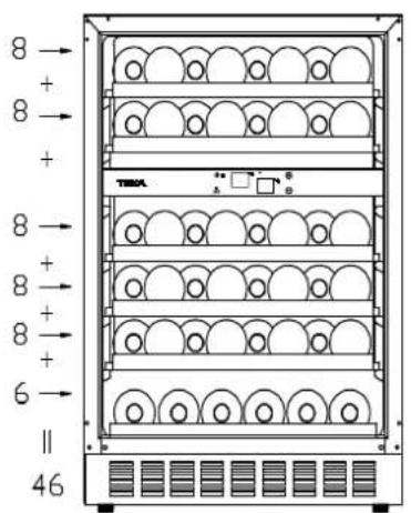 TEKA RVU 20046 GBK - ▶ Diagrama de almacenamiento - 1