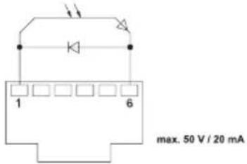 1 6 max. 50 V / 20 mA